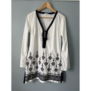 Athleta Size S Desert Diamond Kimssa Tunic Top Swim Beach Coverup Embroidered